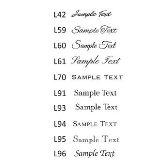 Name & Initial Flat Cards - Raised Ink Stationery (EG2857) - Lettering Style Name & Initial Flat Cards - Raised Ink Stationery (EG2857) - Lettering Style