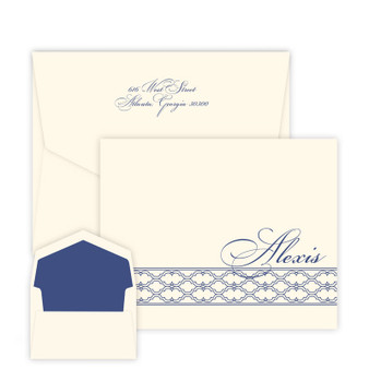 Chancery Personalized Fold Notes - Raised Ink Stationery - Made In The USA EG8078 | StationeryXpress Chancery Personalized Fold Notes - Raised Ink Stationery - Made In The USA EG8078 | StationeryXpress