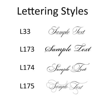 Chancery Personalized Fold Notes - Lettering Styles Chancery Personalized Fold Notes - Lettering Styles