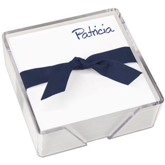 Flower Line Memo Squares - Optional Holder | EG2072 | StationeryXpress