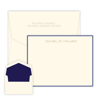 Rockefeller Flat Cards - Embossed Stationery | EG2018 | StationeryXpress Rockefeller Flat Cards - Embossed Stationery | EG2018 | StationeryXpress