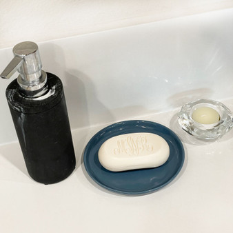 Classic Monogram Personalized Soap in Bathroom Example - Engraved - StationeryXpress.com (Dish tray not included) Classic Monogram Personalized Soap in Bathroom Example - Engraved - StationeryXpress.com (Dish tray not included)