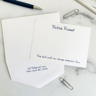 Premium Xpress Personalized Flat Cards - Flat Ink Stationery - StationeryXpress (EGD7099) Premium Xpress Personalized Flat Cards - Flat Ink Stationery - StationeryXpress (EGD7099)