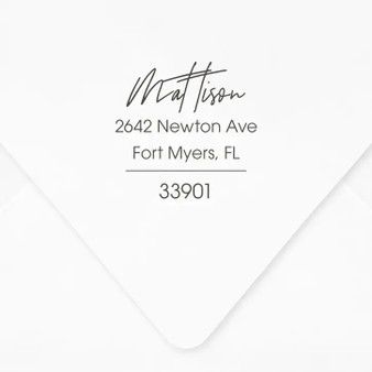 The Mattison Personalized Self-Inking Address Stamp | 10,000+ impressions (CC1031)
