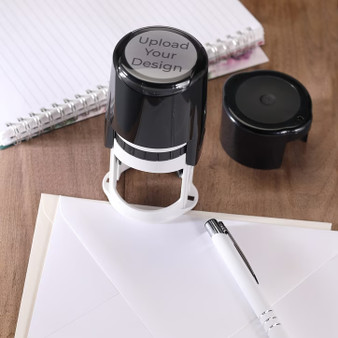  Your Logo Personalized Self-Inking Address Stamp | 10,000+ impressions (CC1040)