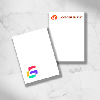 Your Logo Custom Notepad 4.4" x 6" - Min 20 Sets | 100 Sheets Per Notepad, Padded Top (EG8025) 