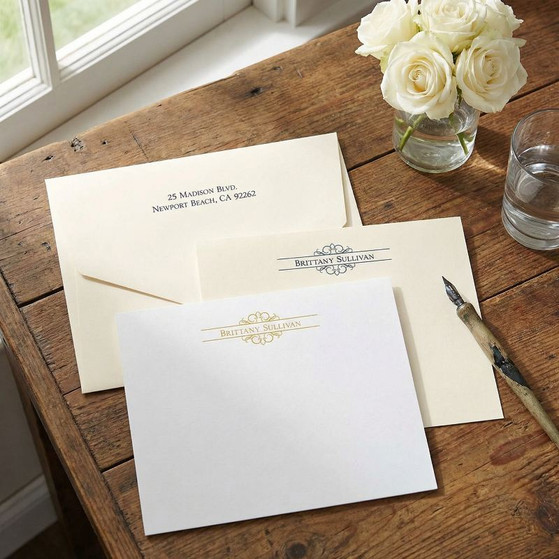 Artistic Flair Flat Cards Raised Ink Stationery EG8003 StationeryXpress.com -1 