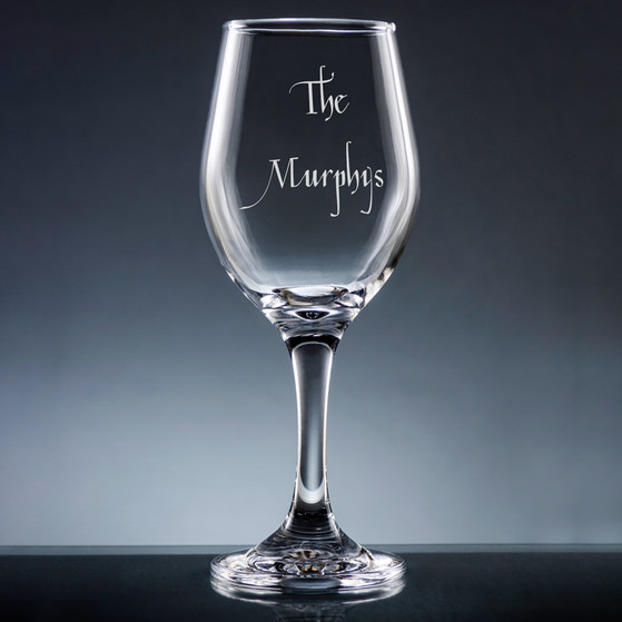 Family Wine Glass With Stem Personalized Drinkware 10 Fonts