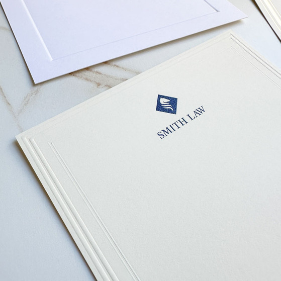 Raised Ink Labels Your Logo Raised Ink on Flat Cards (4