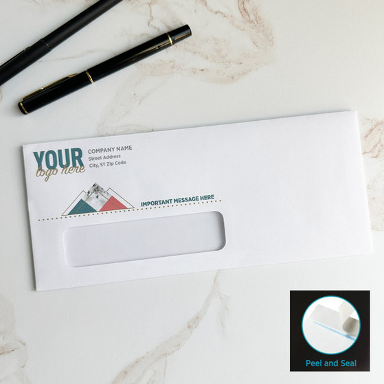 Fullly Custom Personalized #10 Business Envelopes with Peel & Seal - StationeryXpress.com Fullly Custom Personalized #10 Business Envelopes with Peel & Seal - StationeryXpress.com