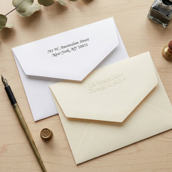 Personalized or Blank Envelopes Only (Qty 300) - Fully Custom Font/Logo (EG2399) StationeryXpress