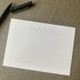 Fancy Design Flat Cards - Embossed Stationery (EG5006) - Live Sample