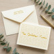 Family Pride Tony Oversized Fold Notes - Raised Ink Stationery (EG4260) - Example 2 gold raised ink