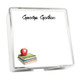 Apple Memo Squares - White with Holder - 275 Personalized Sheets (EG1011)