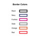Professional Personalized Flat Cards - Border Colors Professional Personalized Flat Cards - Border Colors
