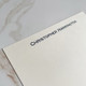 Professional Personalized Flat Cards - Close Up Photo with font L70 shown on ivory paper by StationeryXpress.com Professional Personalized Flat Cards - Close Up Photo with font L70 shown on ivory paper by StationeryXpress.com