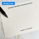 Professional Personalized Flat Cards - Close up live photo with pen (not included) - StationeryXpress.com (Shown with font L70) Professional Personalized Flat Cards - Close up live photo with pen (not included) - StationeryXpress.com (Shown with font L70)