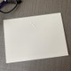 Personalized One Initial Flat Cards - Embossed Stationery (EG8010) - Live Sample