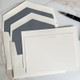 Xpress Personalized Flat Cards - 100 Piece Set - Embossed Stationery - Shown with Optional Slate Envelope Liners Xpress Personalized Flat Cards - 100 Piece Set - Embossed Stationery - Shown with Optional Slate Envelope Liners