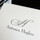 Name & Initial Fold Notes Close Up - Raised Ink Stationery - EG2183 - StationeryXpress.com