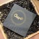 Your Logo Napkins Example: Gold Foil-Pressed on Gray Napkins Your Logo Napkins Example: Gold Foil-Pressed on Gray Napkins