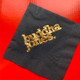 Your Logo Napkins Example: Gold Foil-Pressed on Black Napkins Your Logo Napkins Example: Gold Foil-Pressed on Black Napkins