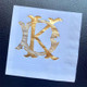 Your Logo Napkins Example: Gold Foil-Pressed on White Napkins Your Logo Napkins Example: Gold Foil-Pressed on White Napkins