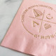 Custom Logo Classic Pink Napkin with Gold Foil Logo Design at StationeryXpress (EG2671) Custom Logo Classic Pink Napkin with Gold Foil Logo Design at StationeryXpress (EG2671)