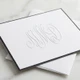 Monogrammed Embossed Stationery - EG2722 | Closeup Photo