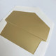 Gold Envelope Liner with White Envelope at StationeryXpress.com