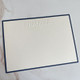 Monte Embossed Flat Cards - Navy Border Font L87 - (EG2350) - StationeryXpress.com Monte Embossed Flat Cards - Navy Border Font L87 - (EG2350) - StationeryXpress.com