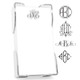 Del Mar Monogrammed List - 260 Sheets - White with Holder (EG7200)