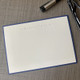 Personalized One Line Flat Cards with Dots - Embossed Stationery - Optional Border Personalized One Line Flat Cards with Dots - Embossed Stationery - Optional Border