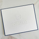 Your Logo Embossed on Fold Notes 4 x 5 - Shown on White Paper with black border - StationeryXpress - EG5059 Your Logo Embossed on Fold Notes 4 x 5 - Shown on White Paper with black border - StationeryXpress - EG5059