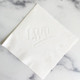 White Napkin with Custom Embossed Logo at StationeryXpress (EG2673) White Napkin with Custom Embossed Logo at StationeryXpress (EG2673)