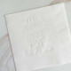 Custom Logo White Napkin with Embossed Custom Design at StationeryXpress (EG2673) Custom Logo White Napkin with Embossed Custom Design at StationeryXpress (EG2673)