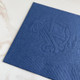 Your Logo Cocktail Napkins - Embossed Custom Napkins - Navy Napkins with Custom Logo Example Your Logo Cocktail Napkins - Embossed Custom Napkins - Navy Napkins with Custom Logo Example