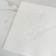 Your Logo Embossed Cocktail Beverage Napkins on White Paper at StationeryXpress.com Your Logo Embossed Cocktail Beverage Napkins on White Paper at StationeryXpress.com