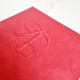 Your Logo Cocktail Beverage Napkins - Embossed on a Red Napkin Close Up - StationeryXpress.com Your Logo Cocktail Beverage Napkins - Embossed on a Red Napkin Close Up - StationeryXpress.com