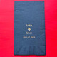 Your Logo Guest Towels Example: Gold Foil-Pressed on Black Napkins