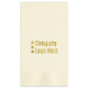Your Logo Guest Towel Napkins - 200 Foil or Printed Custom Napkins (EG2674)
(Ivory Guest Towel Napkins are now borderless!)