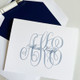 Classic Monogrammed & Name Fold Notes - Font L33, Navy Ink - Multiple Fonts - StationeryXpress.com (EG5620) Classic Monogrammed & Name Fold Notes - Font L33, Navy Ink - Multiple Fonts - StationeryXpress.com (EG5620)