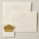 Classic Monogrammed Flat Cards - Embossed Stationery EG3416 StationeryXpress.com -1