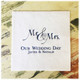 The Wedding Napkin - Foil Pressed - 100/Set - (EG2692) - Sample of Line 1 Larger, Font L94, Square Format, Borderless Edge, Motif M028, Napkin Color White, Royal Blue Foil - StationeryXpress.com