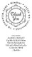 Thank You Personalized Self-Inking Address Stamp with font Thank You Personalized Self-Inking Address Stamp with font