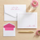  Script Flat Card Polka Dotted Border Raised Ink Stationery EG3271 StationeryXpress.com -2
