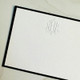 Del Mar Monogrammed Flat Cards - Embossed Stationery - Optional Border EG3412 StationeryXpress.com -5
