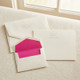 Single Initial & Name Flat Cards - Embossed Stationery - Optional Border EG7082 StationeryXpress.com -1