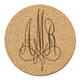 Virginia Monogrammed Cork Coasters - Sample