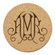 Virginia Monogrammed Cork Coasters - Sample